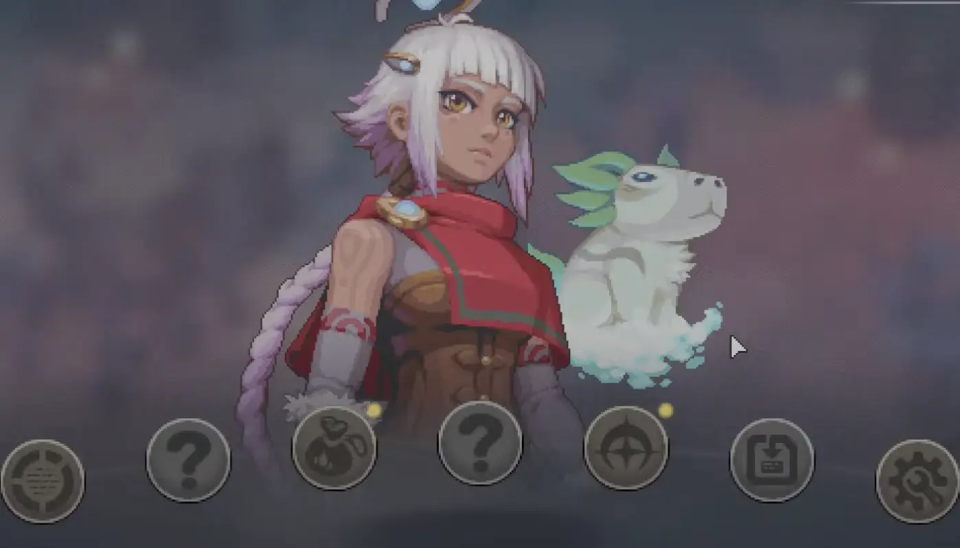 A player checking early build options, gem slots, and food preparation before pushing into harder Alabaster Dawn routes.