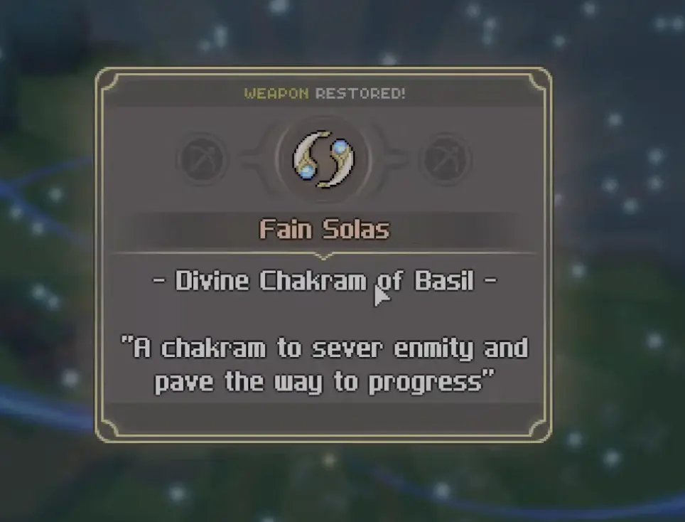 A player using Chakram mechanics in Trial of Aether, where catching and redirecting objects becomes part of the puzzle solution.