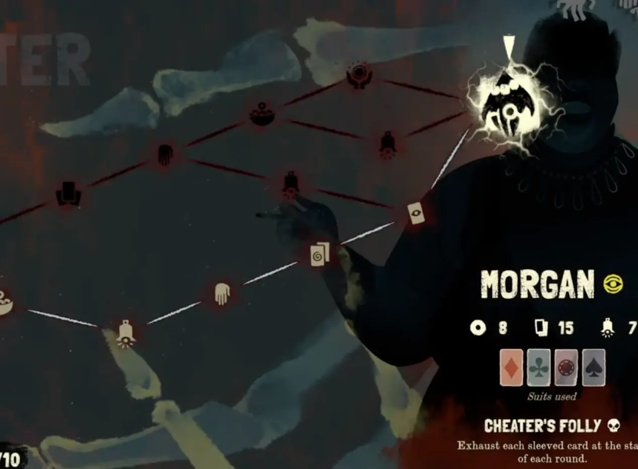 Black Jacket boss curse screen showing curse mechanic before a boss fight.