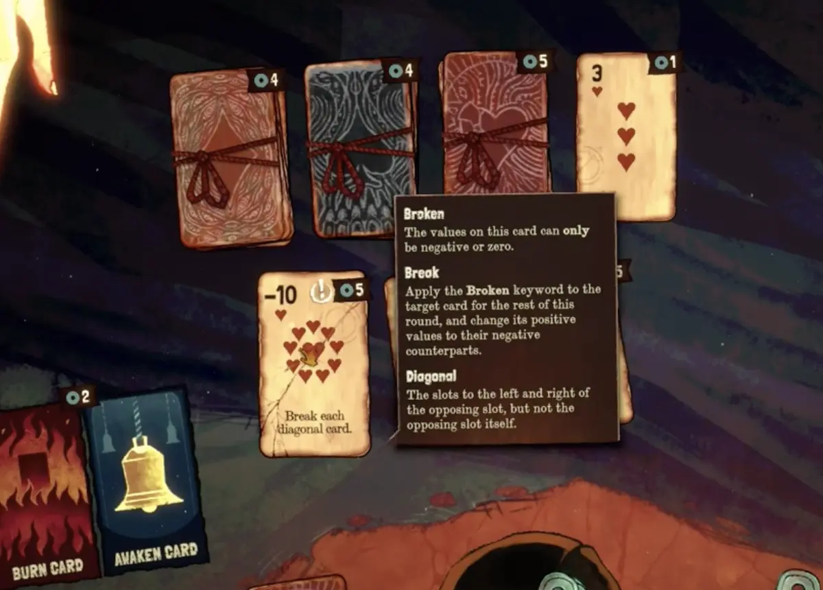 Black Jacket break effect showing a card value being altered into a negative or broken state.