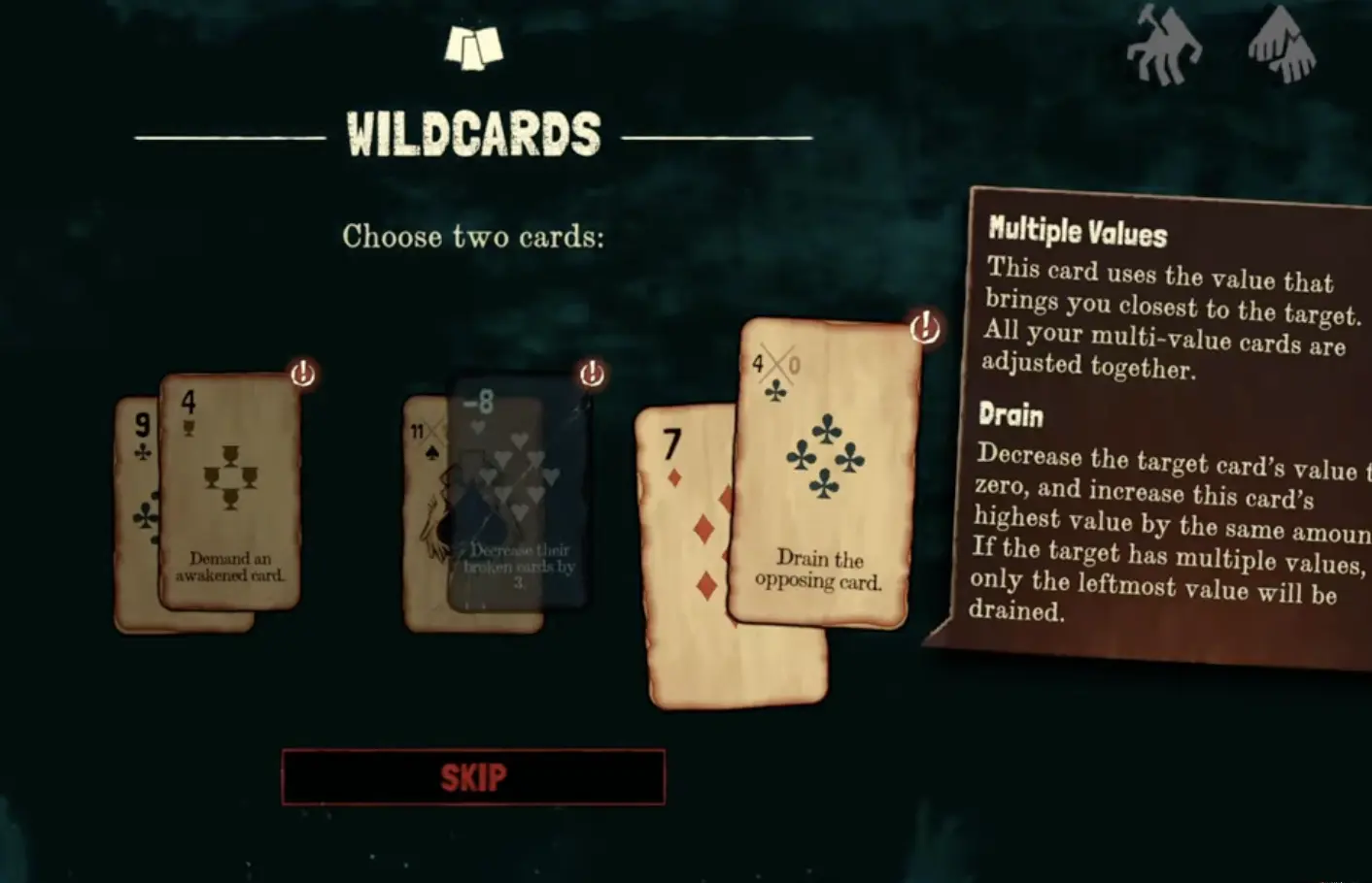 Black Jacket deck building guide showing an early card reward decision with deck-building choices.