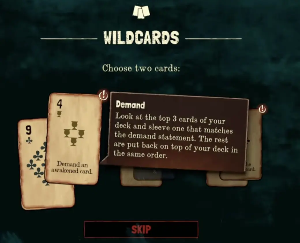 Black Jacket Demand card effect keyword shown on a card, where the exact behavior depends on the card text.