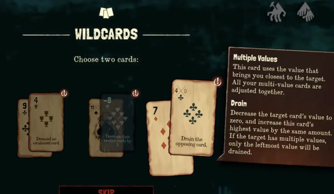 Black Jacket drain card effect showing a card that can reduce a target card and transfer value.