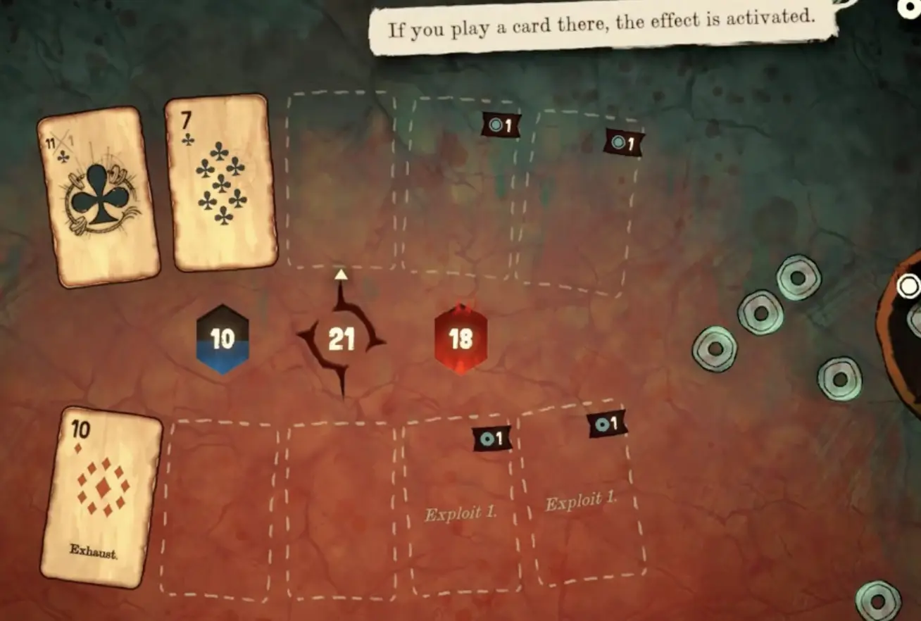 Black Jacket exploit slot tutorial showing a table slot effect that forces extra coin pressure during a round.