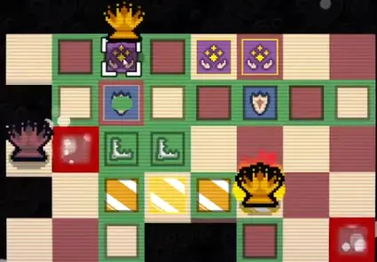 A Blessed ghost queen interaction where a player appears to turn a temporary or copied queen into real queen value.