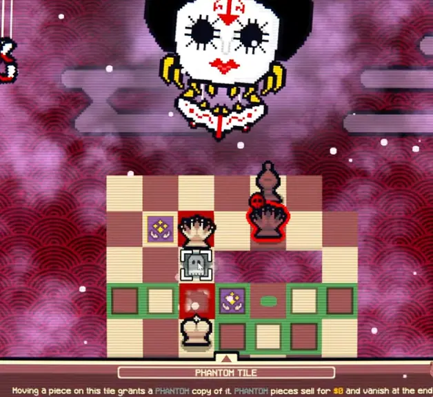 A Phantom queen tactic where a fake queen can be used to bait attacks or solve a dangerous position.