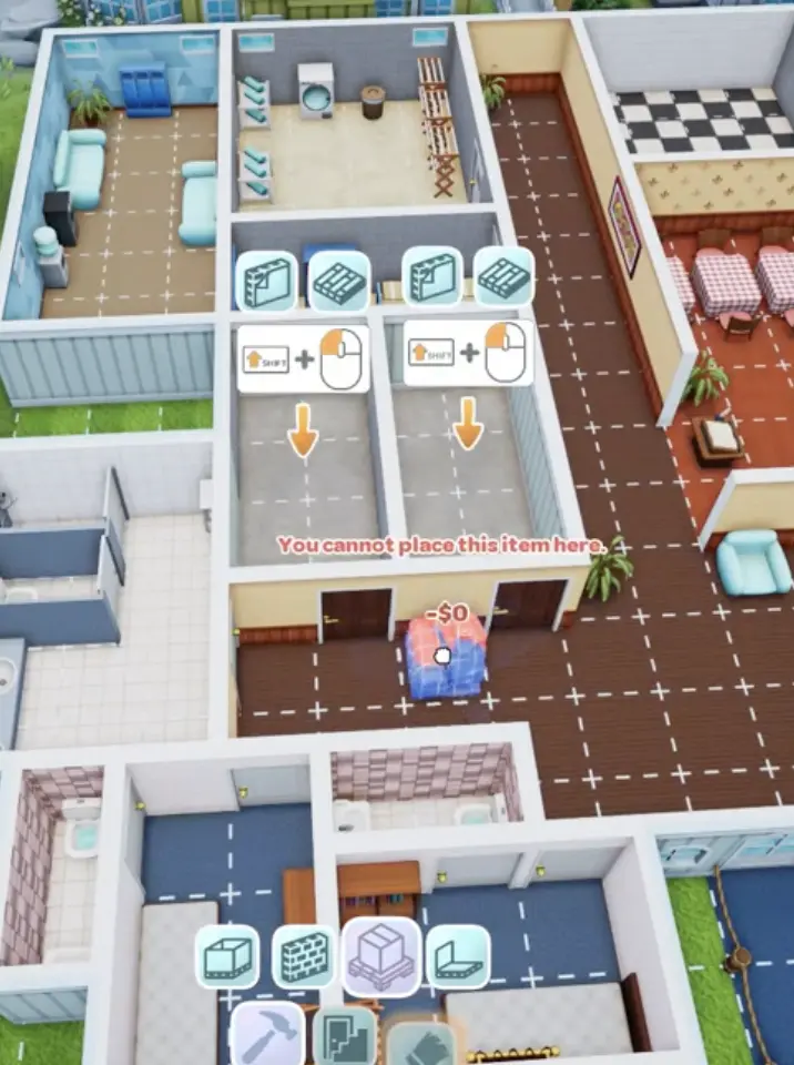 Hotel Architect material site placement to reduce construction worker travel distance.