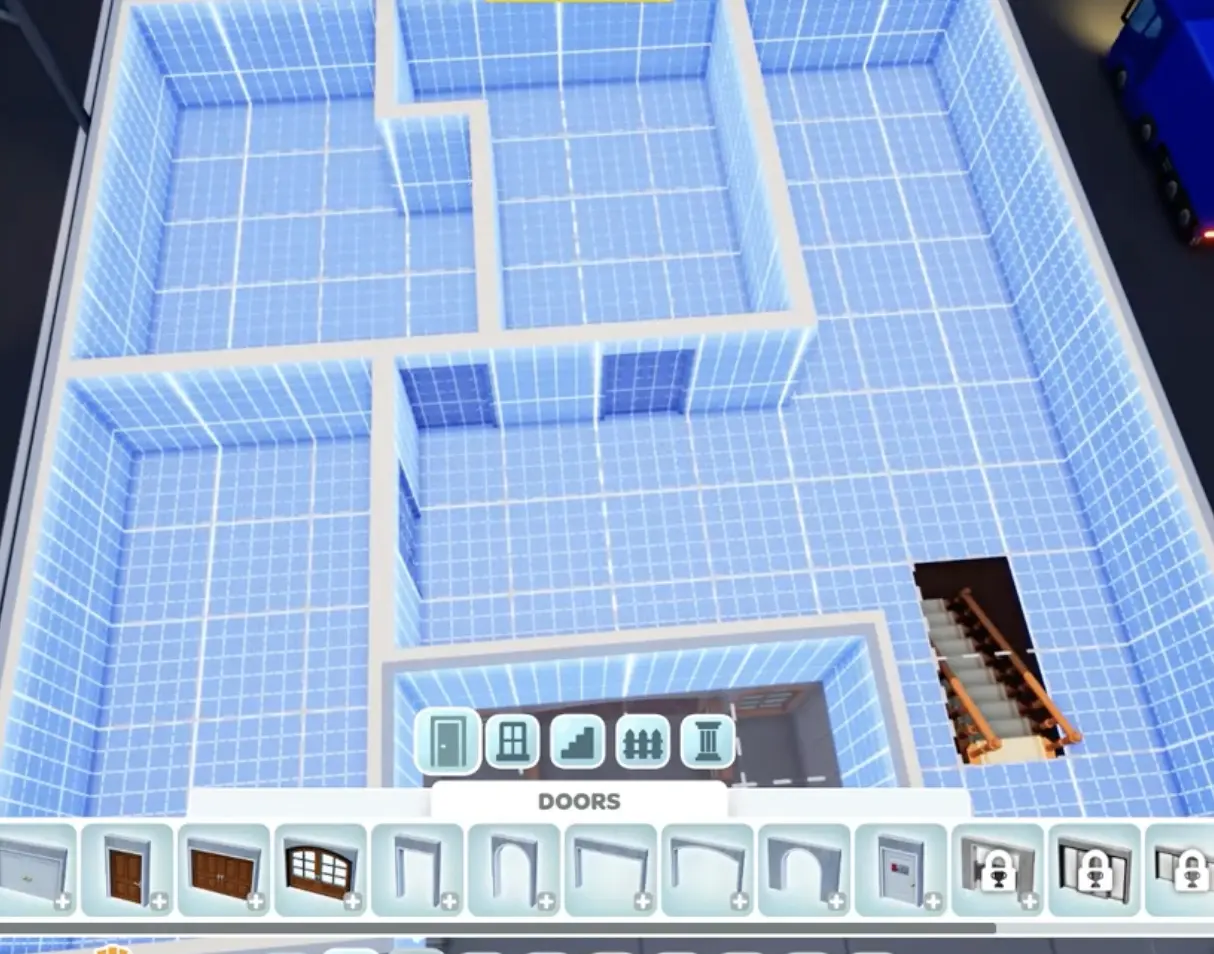 Hotel Architect New York vertical layout with stairs and reserved elevator space.