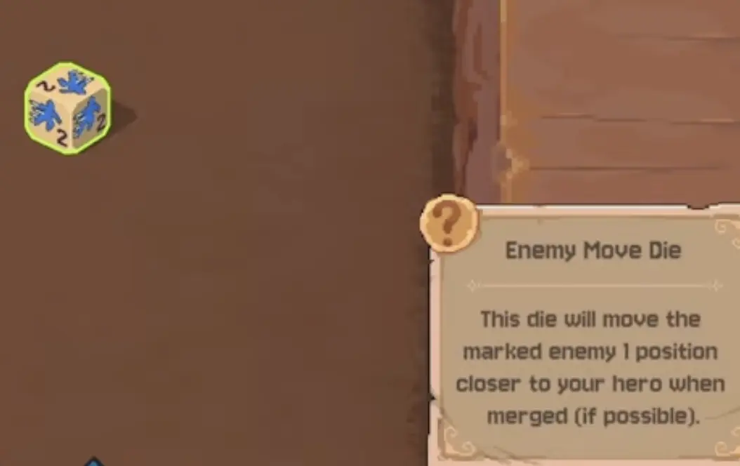 A boss board where enemy dice and board obstacles can make a normal merge unsafe.