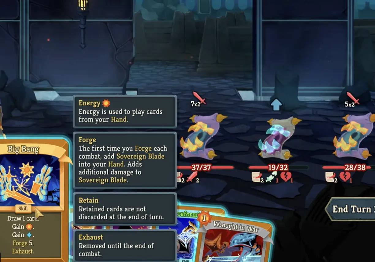 Slay the Spire 2 draw pile and card flow example.