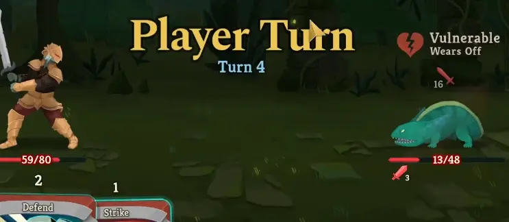 Vulnerable tempo example for Ironclad.