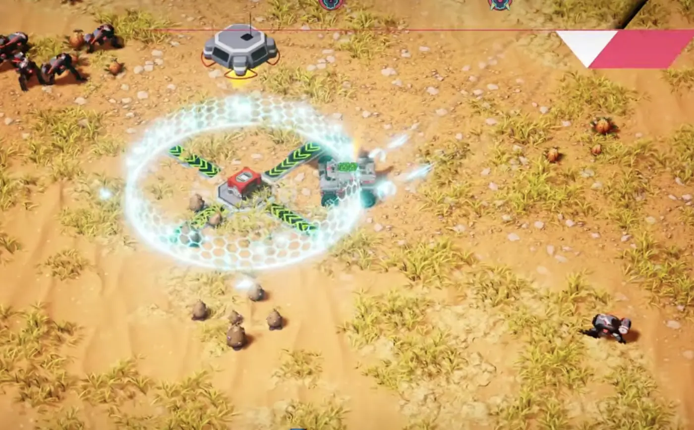 TerraTech Legion early airdrop showing weapon choices, wheels, boost, damage types, and utility options.