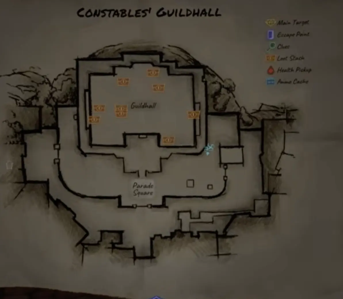 Thick As Thieves Game Guildhouse map floor selector