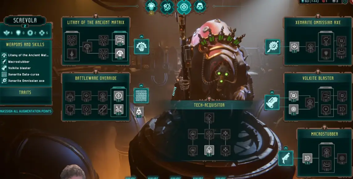 Mechanicus 2 early upgrades and resources